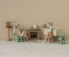 Baby Twin Mice in Matchbox