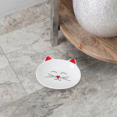 Cat Dish with Face