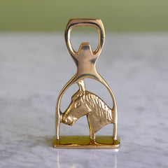 Brass Stirrup Bottle Opener