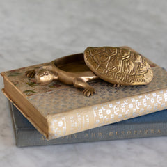 Antiqued Brass Turtle Box
