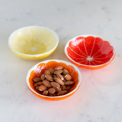 Ceramic Citrus Fruit Shaped Bowl