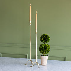 Antique Gold Iron Candlesticks
