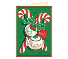 Candy Canes Christmas Boxed Set of 10 Notecards