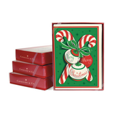 Candy Canes Christmas Boxed Set of 10 Notecards