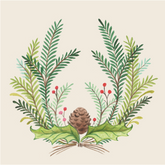 Christmas Sprigs Cocktail Napkins