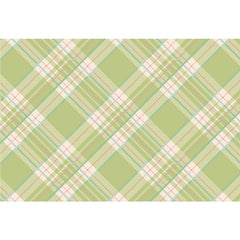 Bright Green Plaid Placemat
