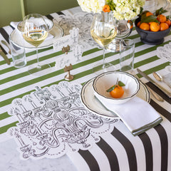 Black Classic Stripe Runner
