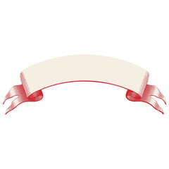 Classic Red Banner Table Accent
