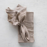 Brown Farmhouse Stripe Napkin