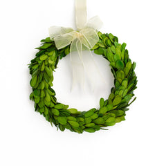 8" Round Wreath with Ribbon