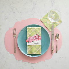 Bright Green Plaid Guest Napkin