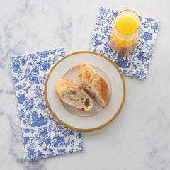 Blue Regal Peacock Cocktail Napkins