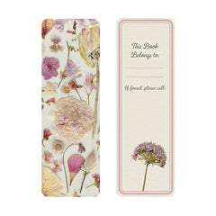 Blush Pressed Petals Bookmarks Set of 3