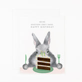 Another Grey Hare Birthday Card