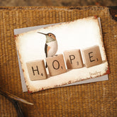 "Hope" (Scrabble) Notecard