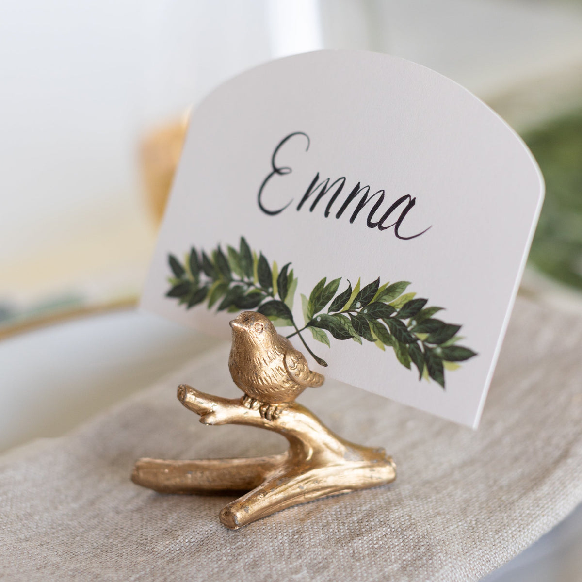 Bird Name Card Holder