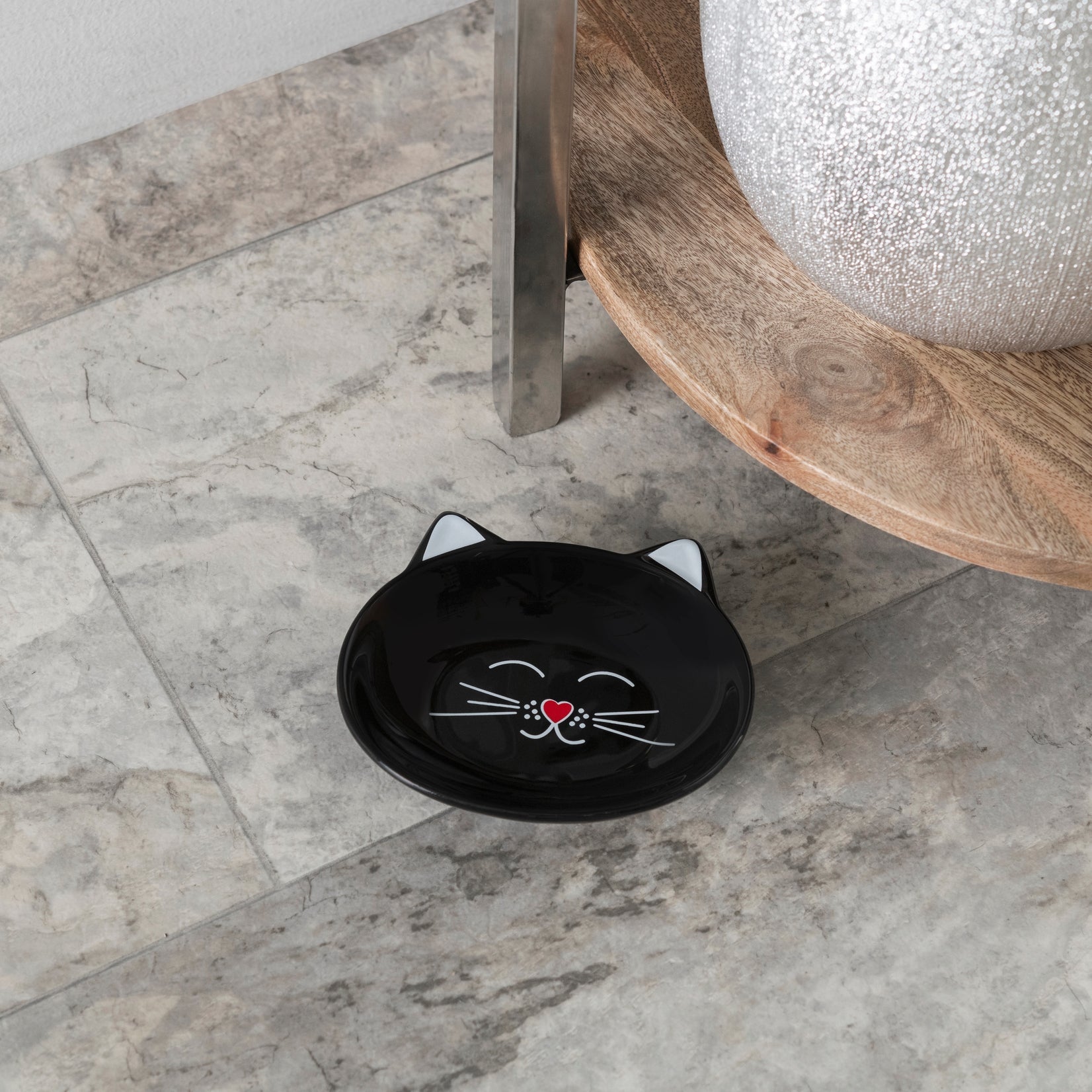 Cat Dish with Face