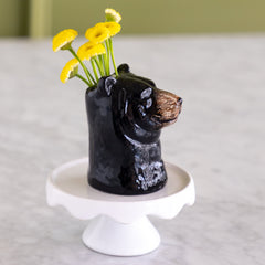 Black Bear Bud Vase
