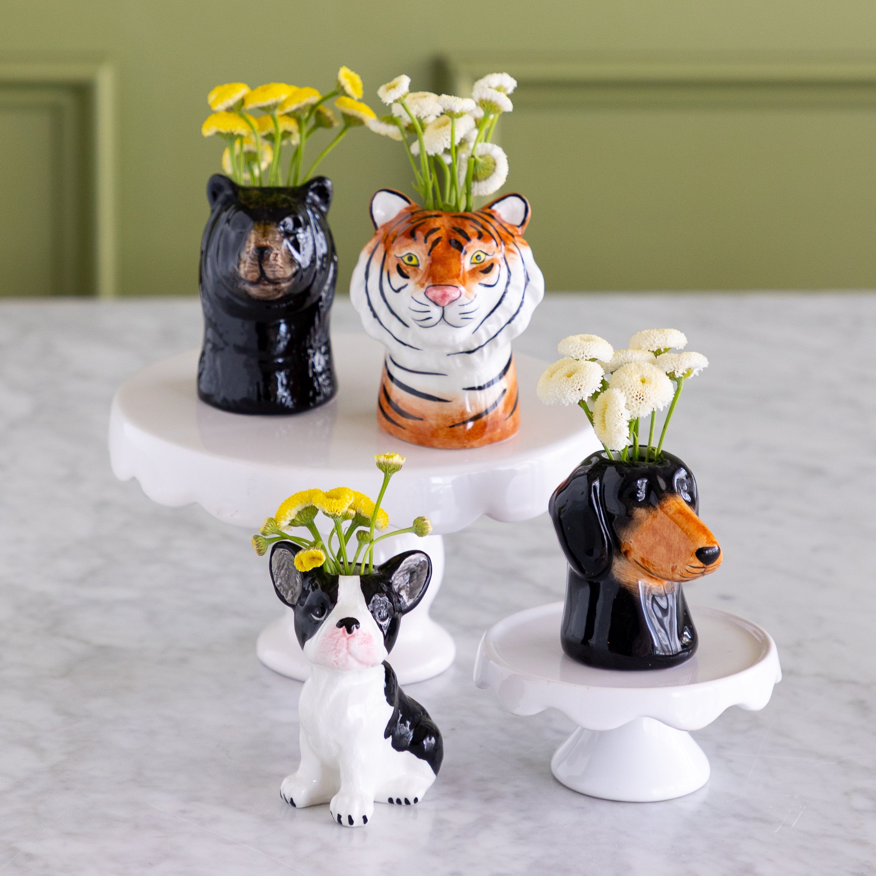 Black Bear Bud Vase