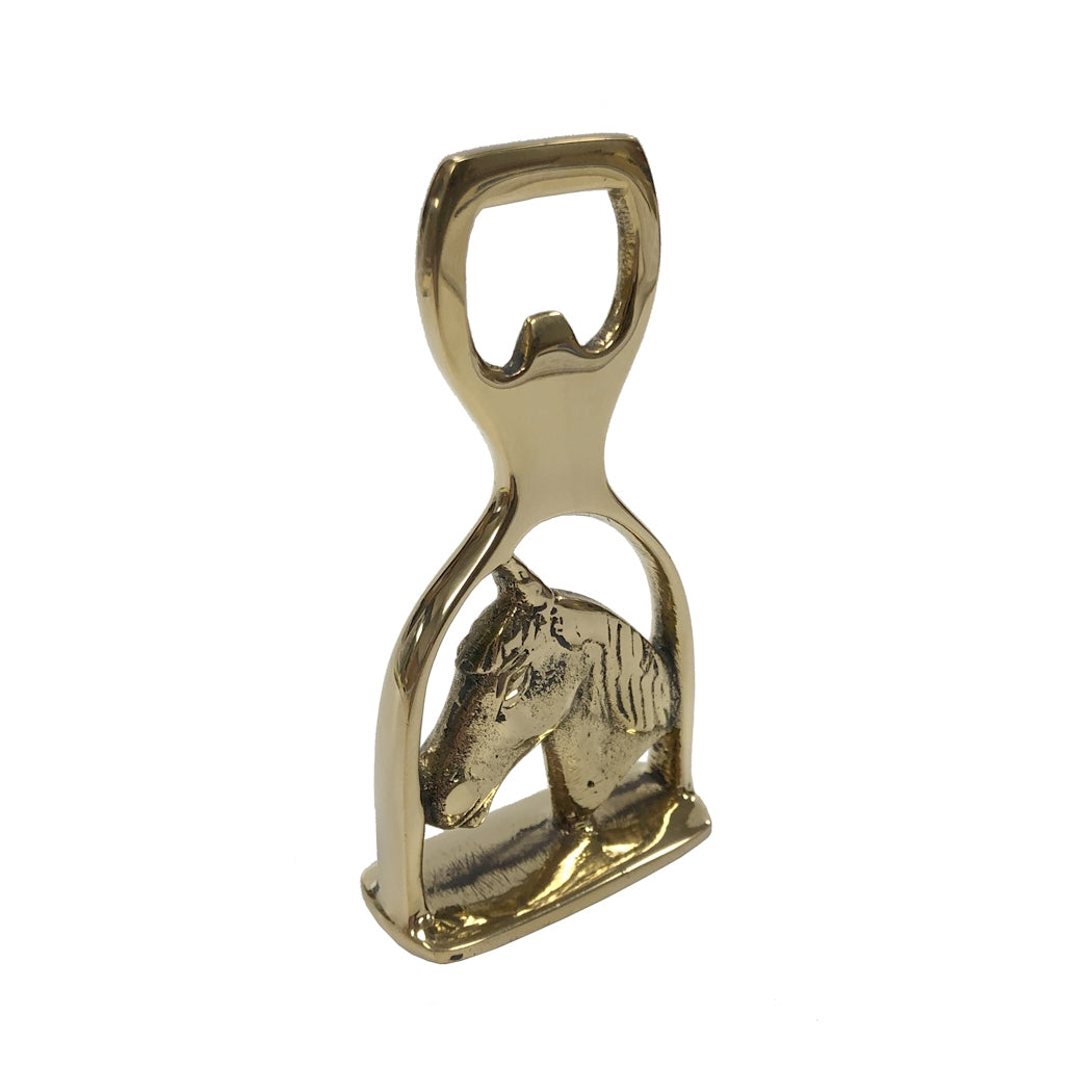Brass Stirrup Bottle Opener
