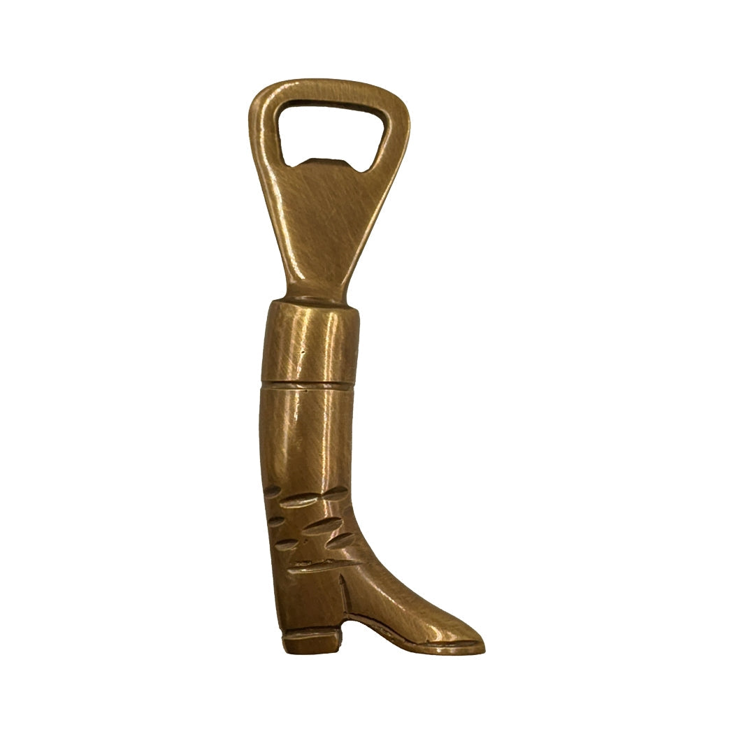 Antiqued Brass Equestrian Boot Bottle Opener