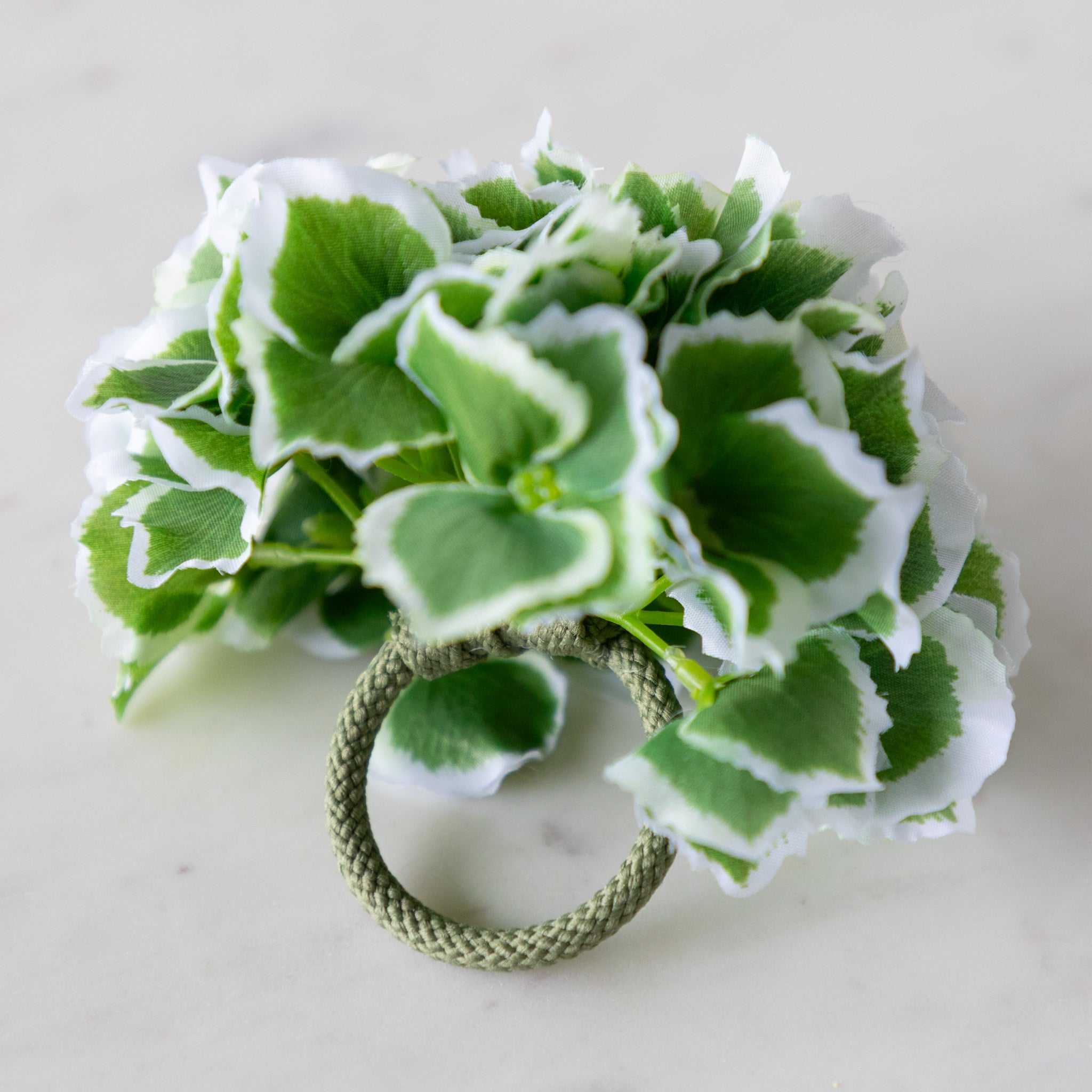 Border Hydrangea Napkin Ring