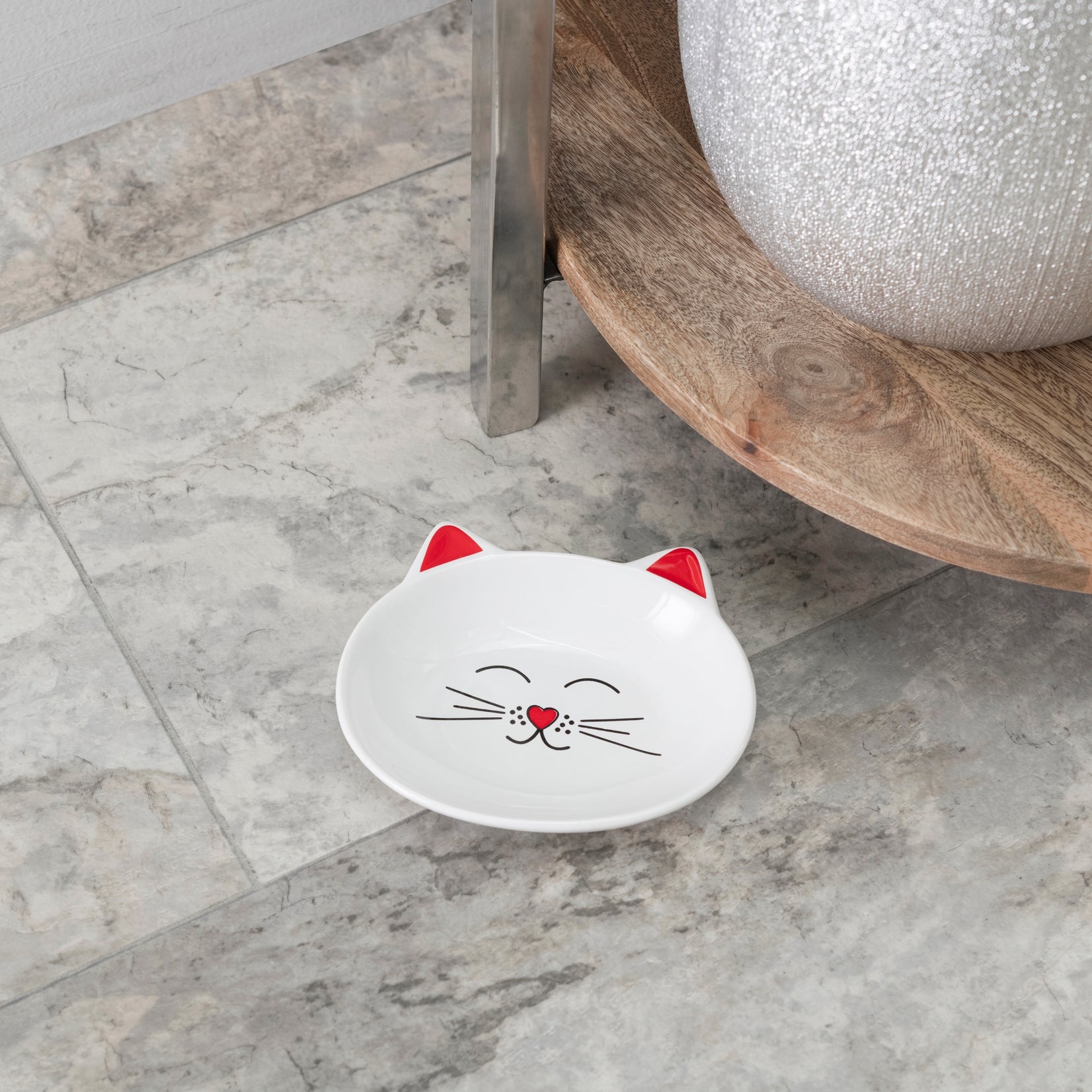 Cat Dish with Face