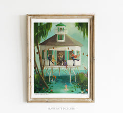 A Dive Bar Called Leggy Shoals Small Art Print