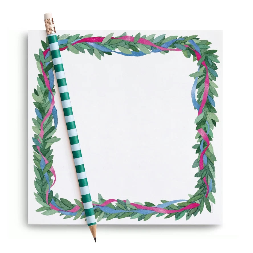 Colorful Wreath Chunky Square Notepad