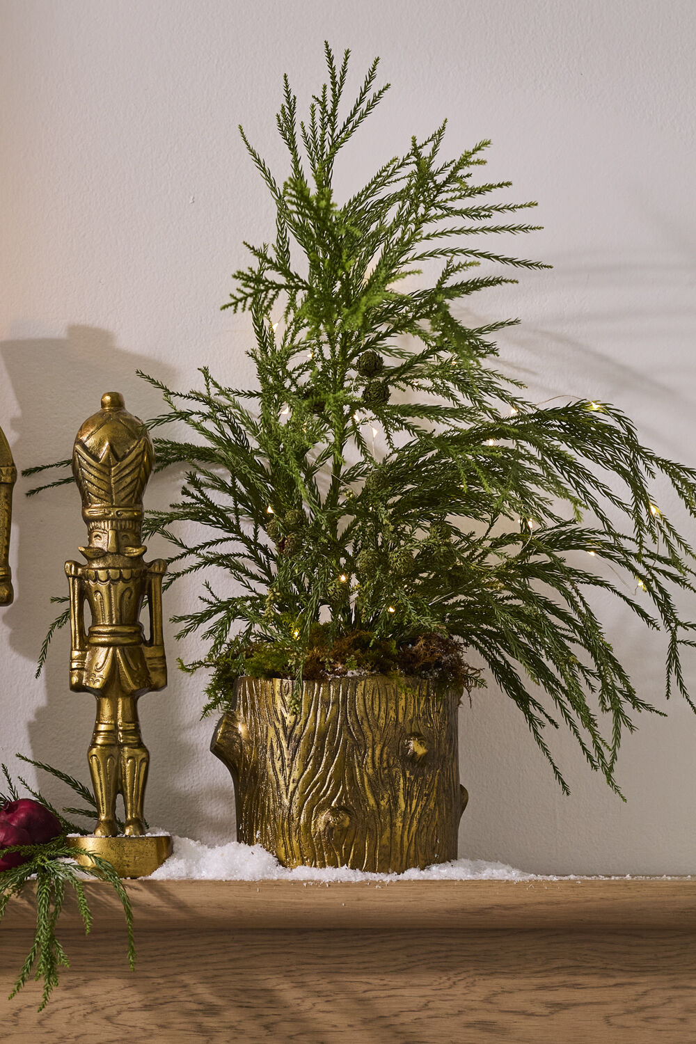 Antiqued Gold Bark Vessels