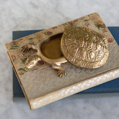 Antiqued Brass Turtle Box