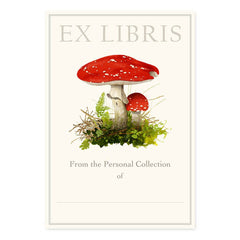 Amanita Muscaria Mushroom Bookplates