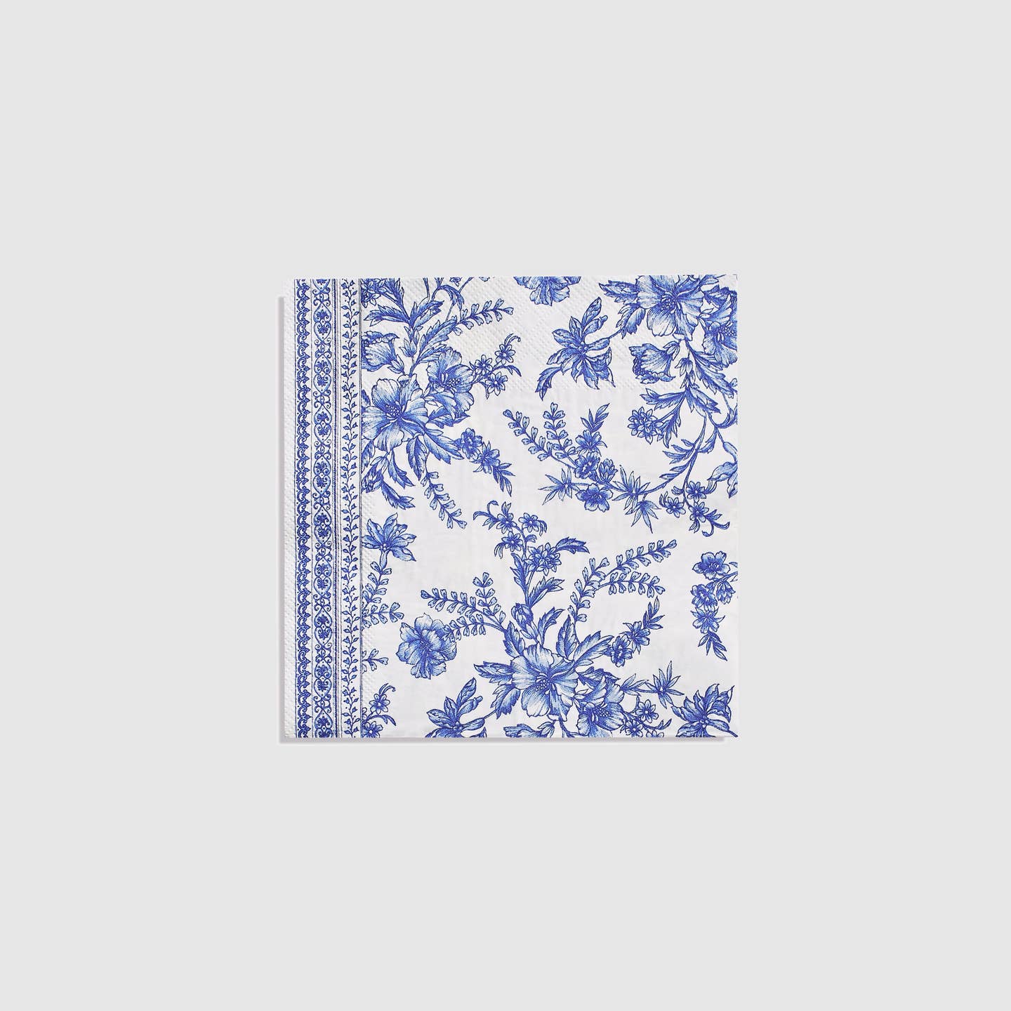 Blue French Toile Paper Party Dinnerware