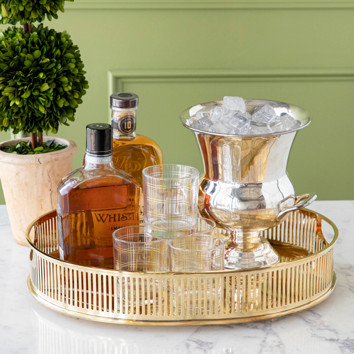 Brass Oval Tray