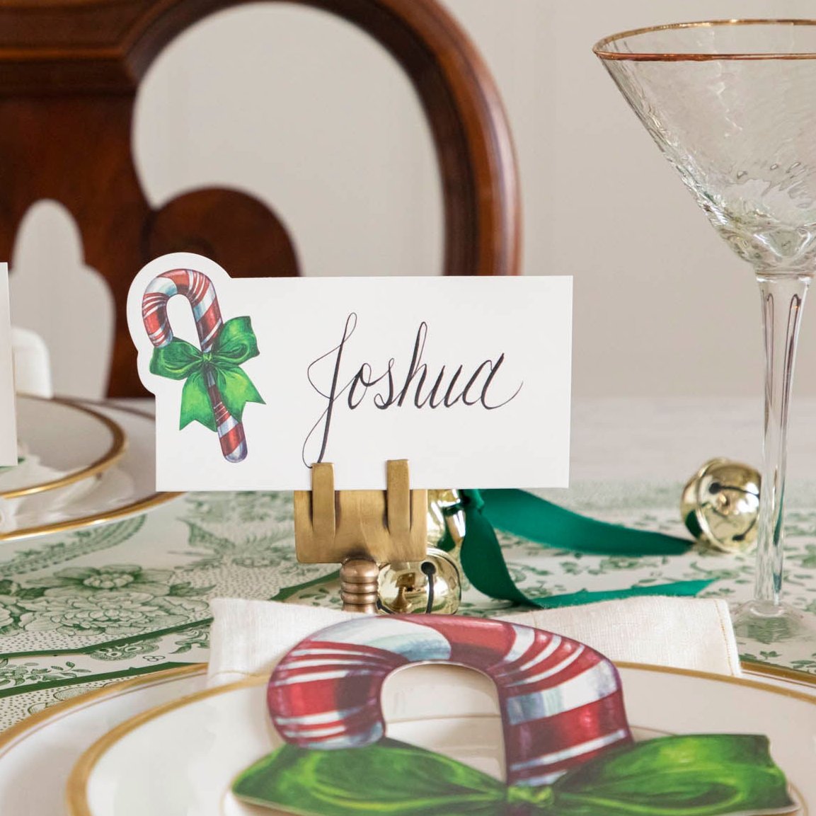 Candy Cane Place Card