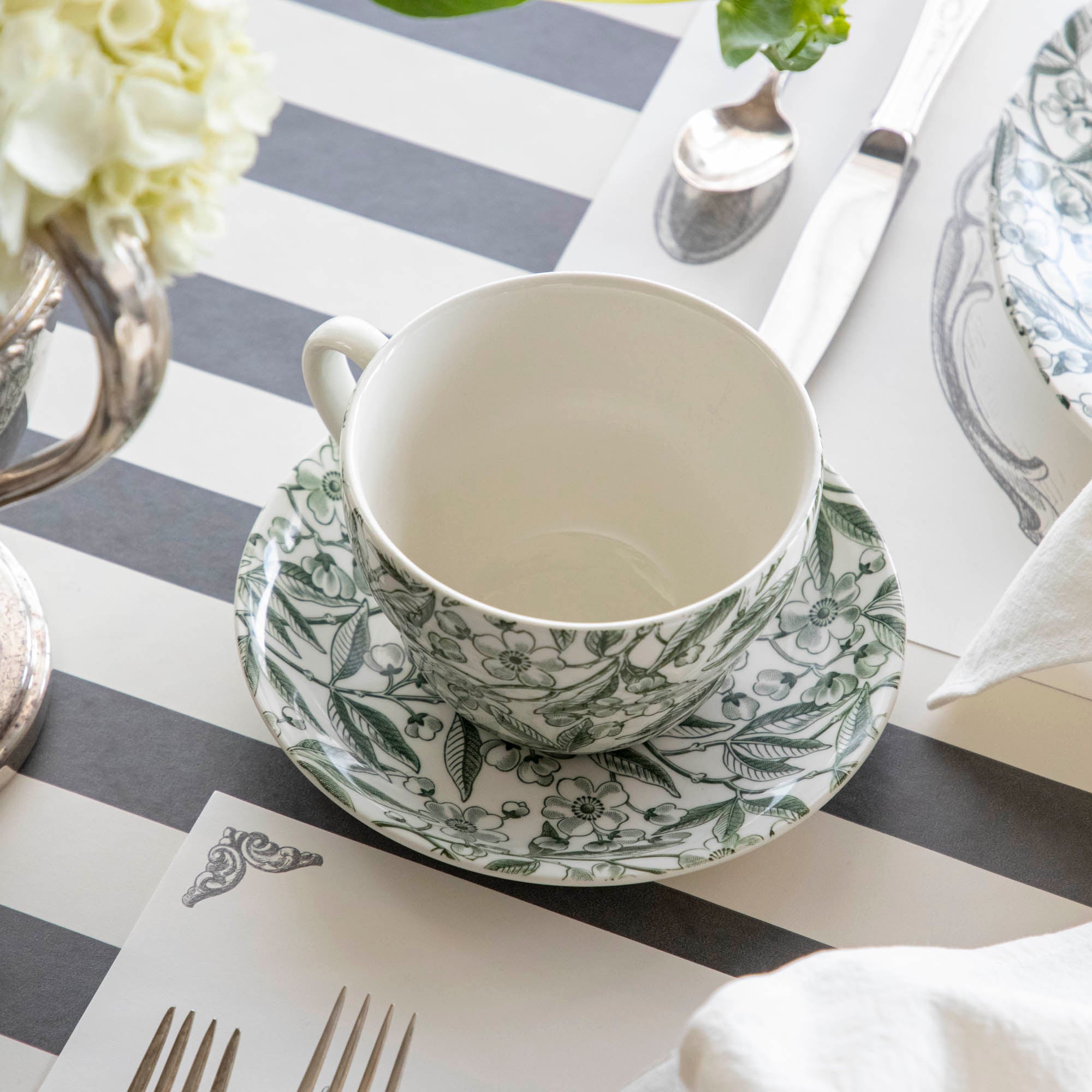 Burleigh Green Prunus Dinnerware