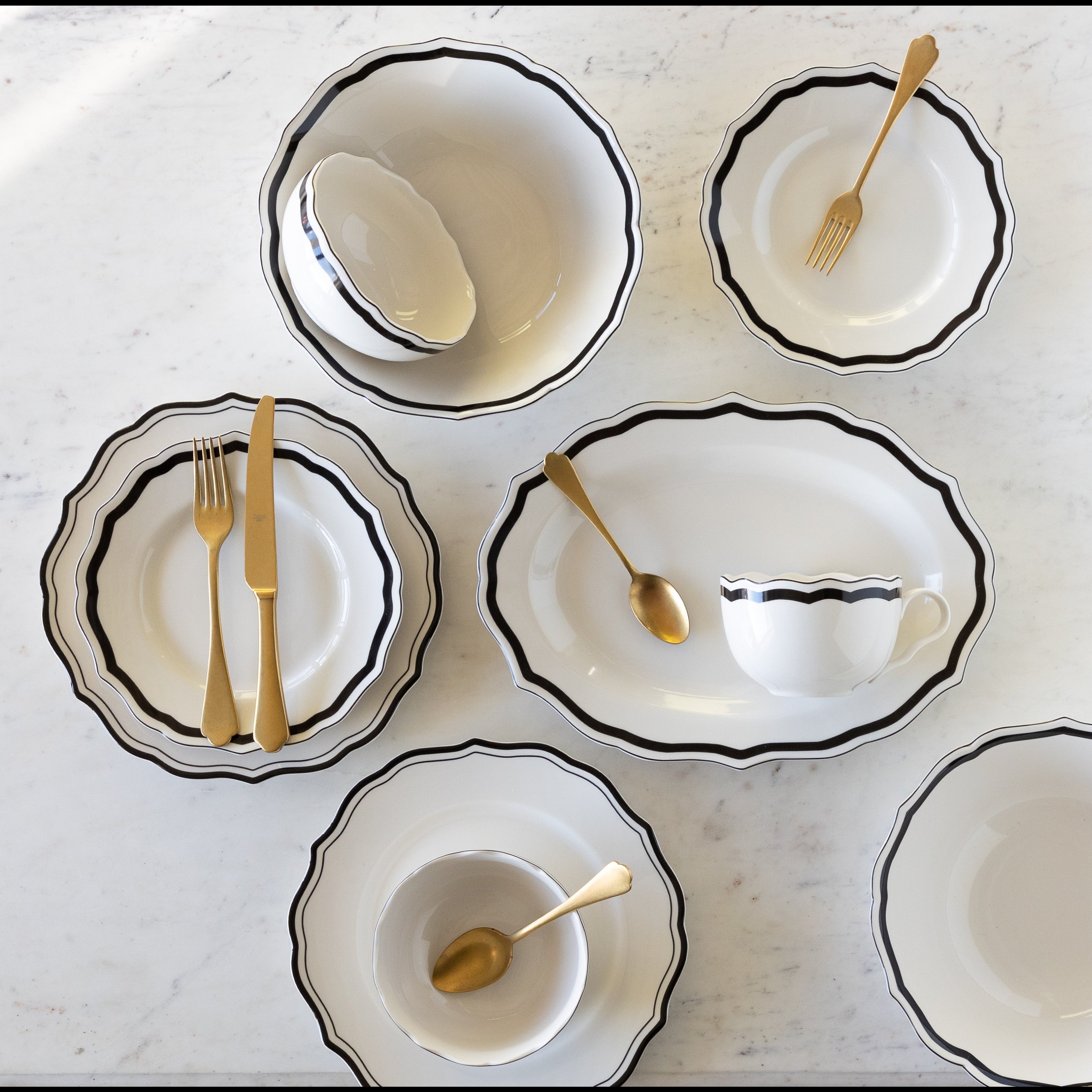 Black Icing on the Cake Dinnerware