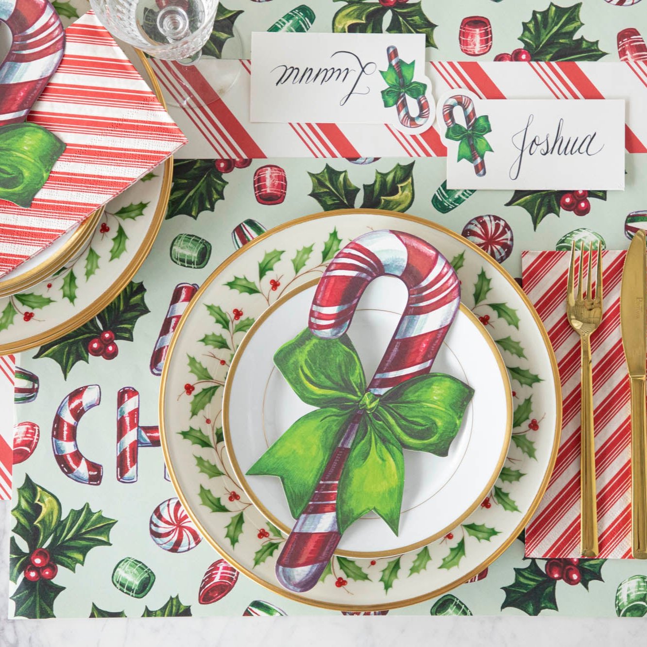 Candy Cane Table Accent