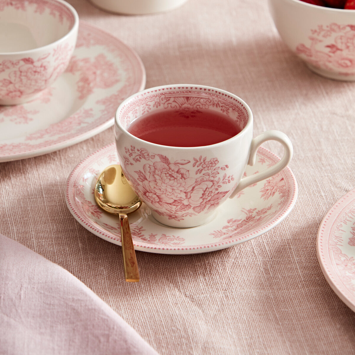 Burleigh Pink Asiatic Pheasants Dinnerware