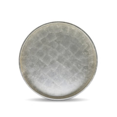 Champagne Silver Round Foiled Tray