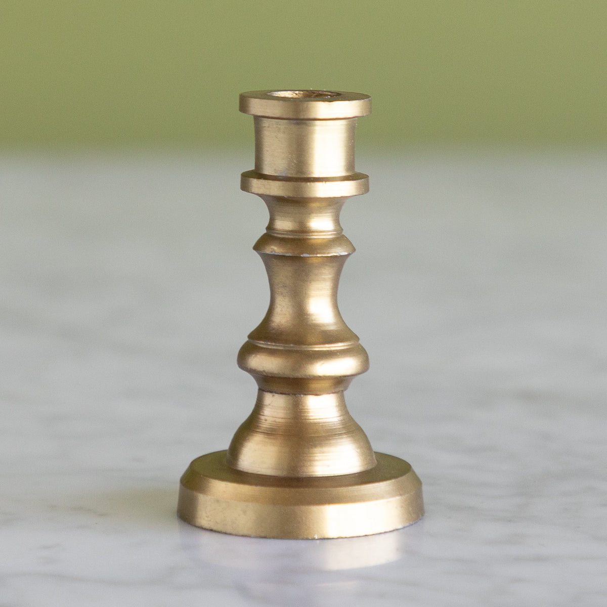 Antique Brass Aluminum Taper Candle Holder (Holds 1/2" Taper)