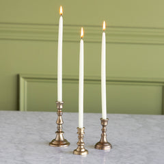 Antique Brass Aluminum Taper Candle Holder (Holds 1/2" Taper)