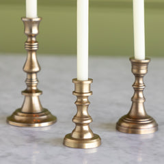 Antique Brass Aluminum Taper Candle Holder (Holds 1/2" Taper)