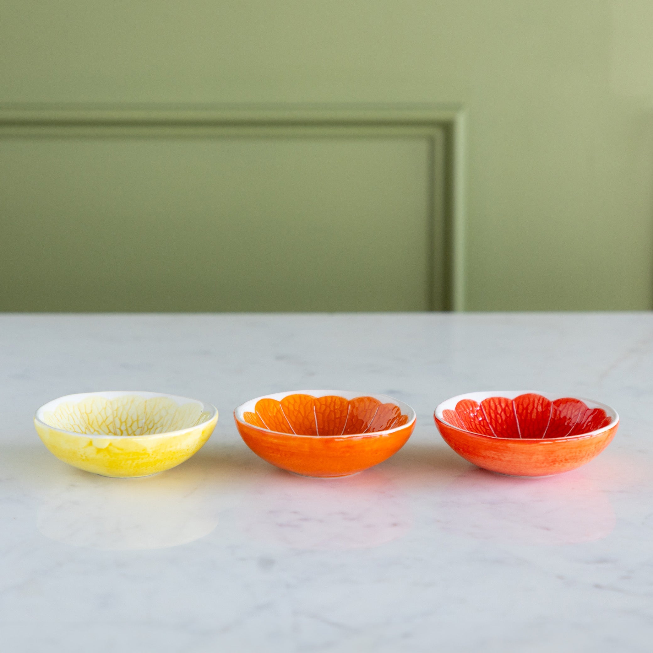 Ceramic Citrus Fruit Shaped Bowl