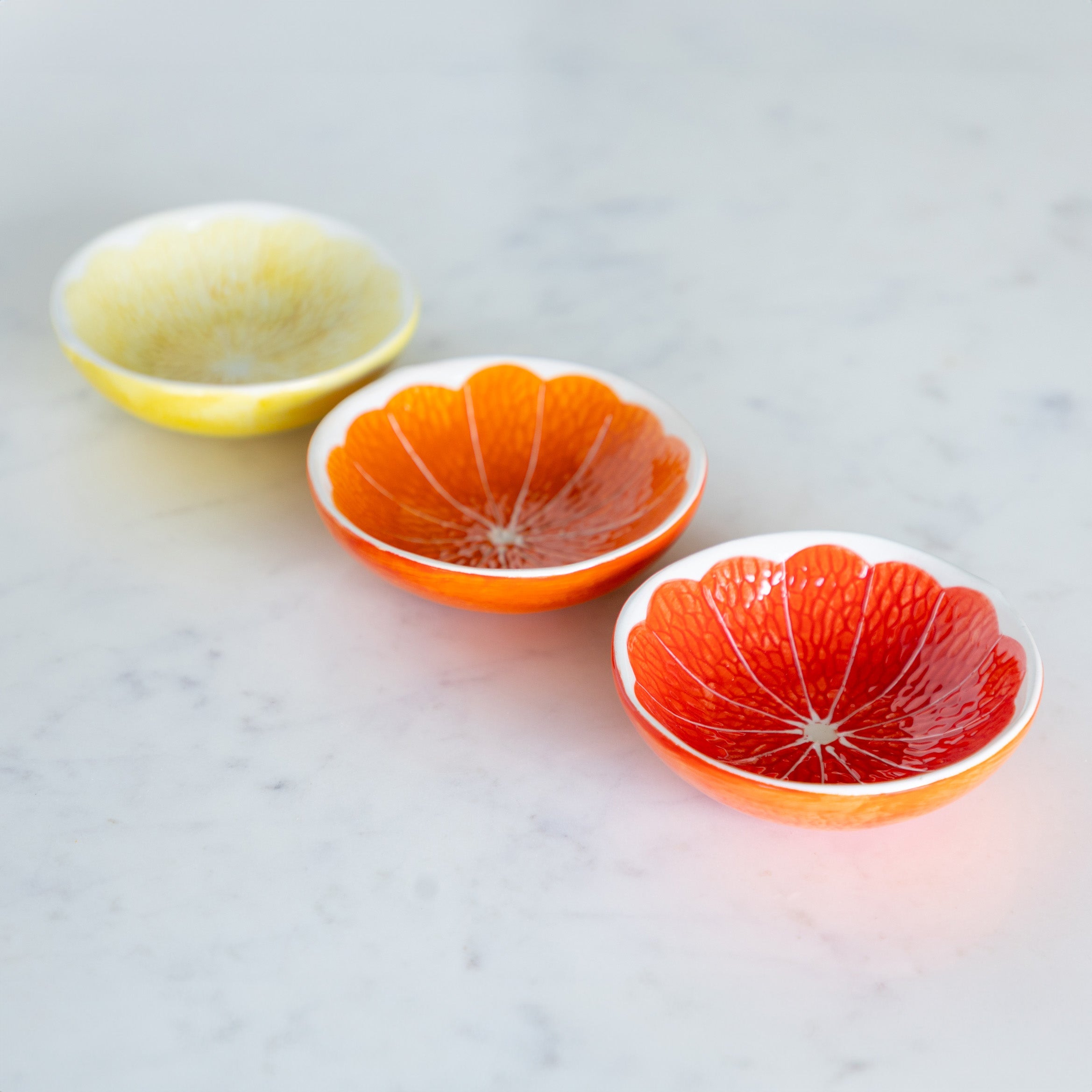 Ceramic Citrus Fruit Shaped Bowl