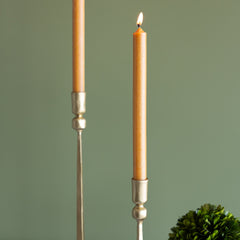 Antique Gold Iron Candlesticks