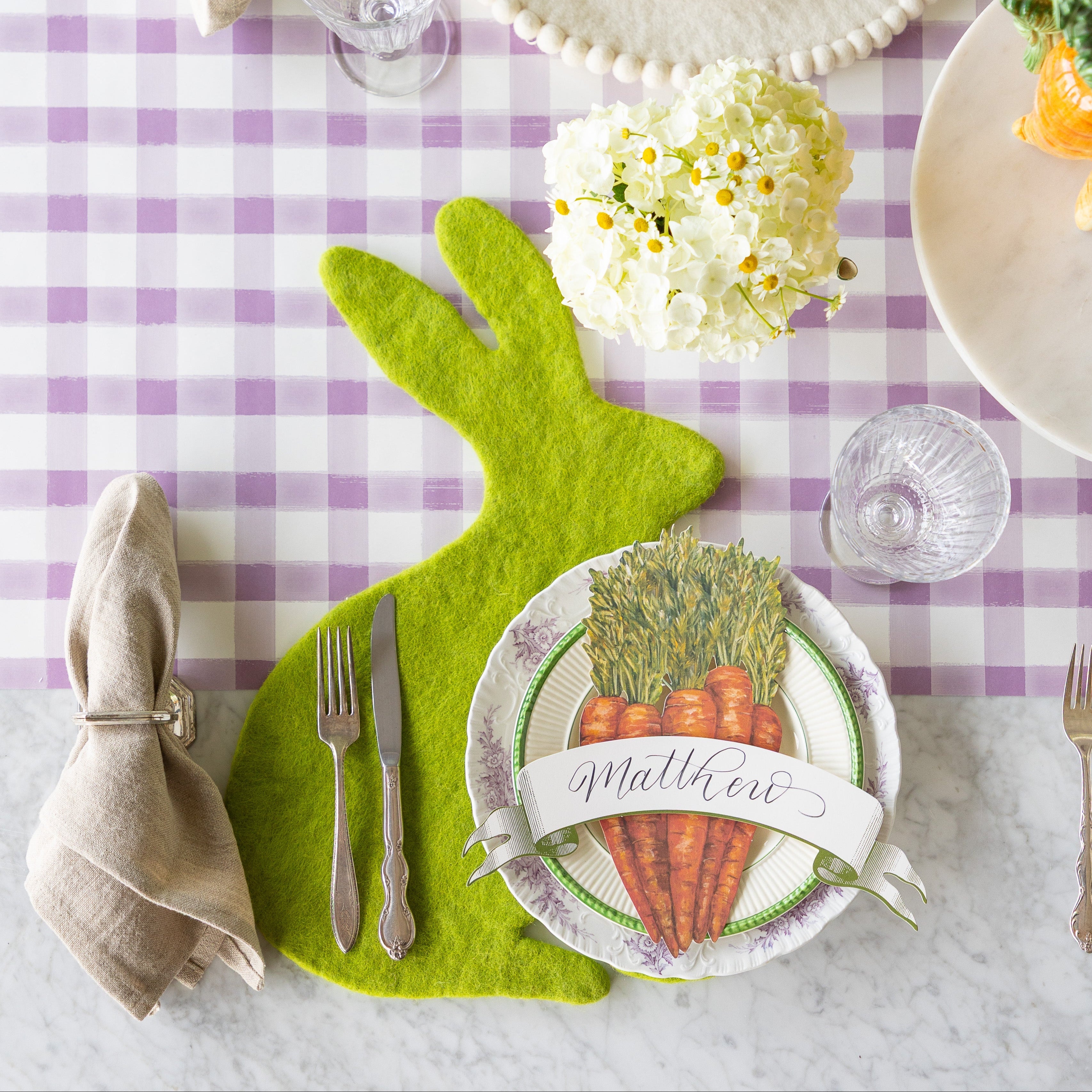 Classic Moss Banner Table Accent