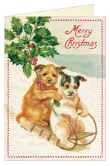 Christmas Dogs Boxed Set of 10 Notecards