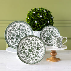 Burleigh Green Regal Peacock Dinnerware