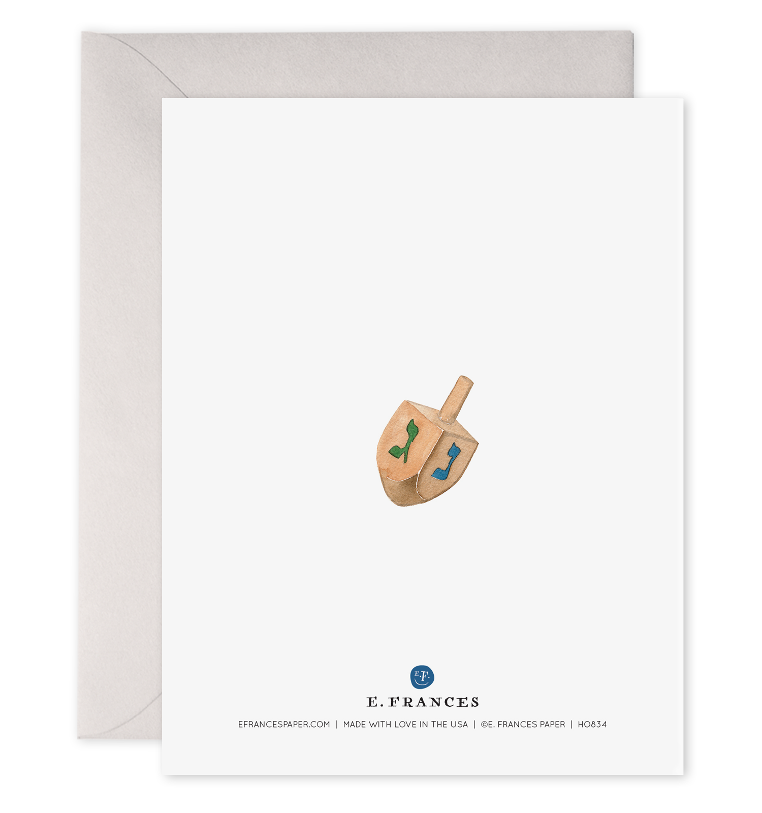 Colorful Menorah Card